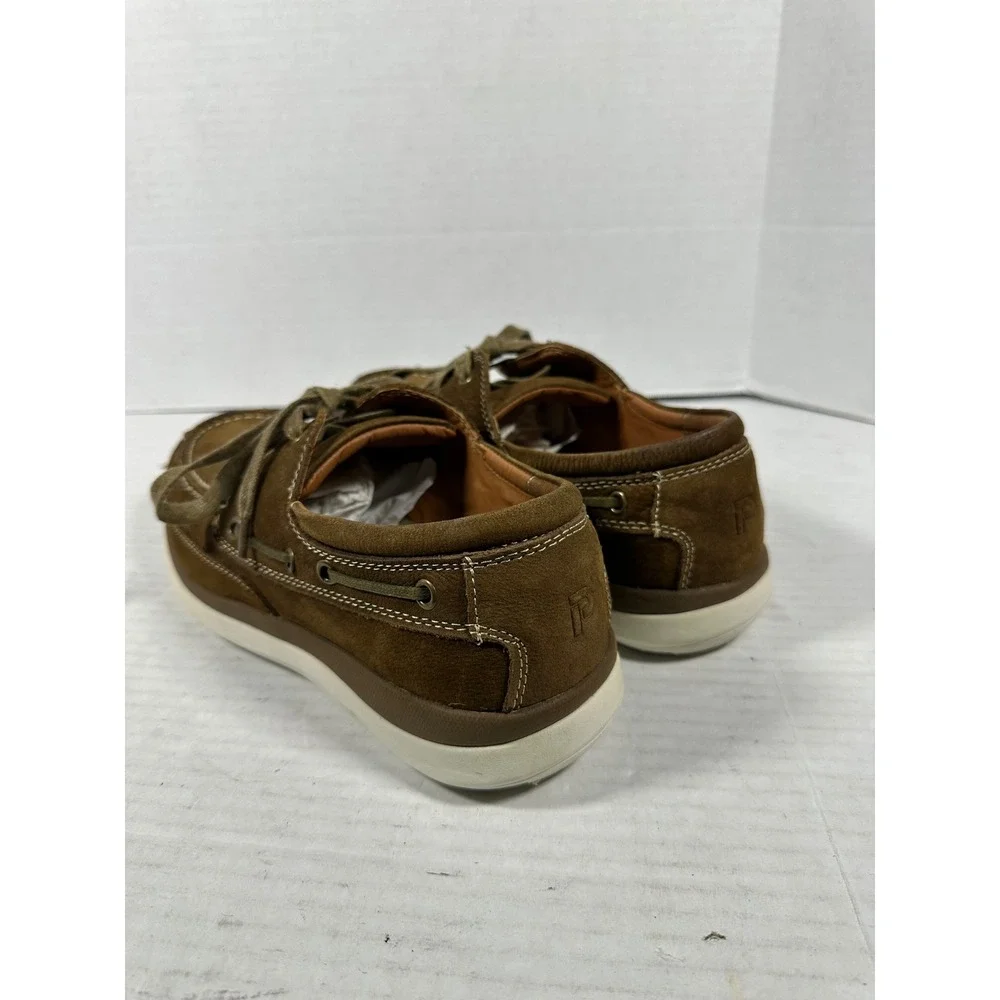 Propet‎ Pomeroy Mens Brown Leather Boat Shoes MCA082S Size 11.5 M